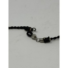 Vintage Y2K Braided Leather Choker Necklace Metal Skull Beads Goth Punk