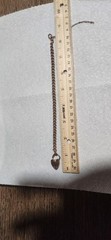 Antique 9K Yellow Gold Curb Chain Bracelet Padlock Edwardian