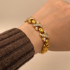 Vintage Gold Plated Bracelet Used Not specified