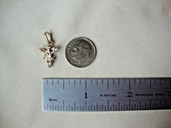 VINTAGE 1970-80s TINY 3D CHERUB ANGEL STERLING SILVER STAMP 925 CHARM/PENDANT