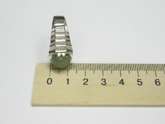 Vintage USSR sterling silver ring 925 star, nephritis, 8,2 gr, ring size 11,5.