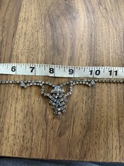 Vintage 1950s 1960s Pair Of Rhinestone Chokers Necklaces 15” – 16”