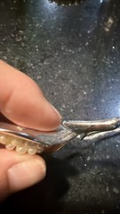 Trifari Pin One Missing Pearl