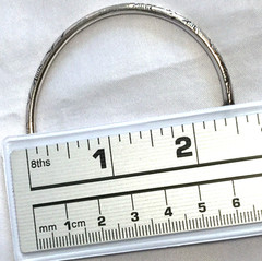 VINTAGE STERLING SILVER BANGLE WEST INDIES ISLAND POD CUFF BRACELET 16g