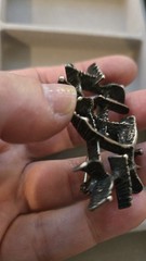 STUDIO ELSE & PAUL Sterling Silver Vintage Norway Modernist Pin Brooch