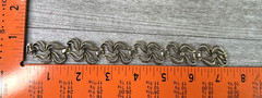 Vintage Unbranded Bracelet Antiqued Gold Tone Textured Waves