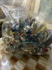 3.4 Pounds Jewelry Costume Vintage Craft Mix lbs