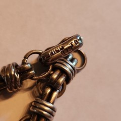 VTG Taxco Mexico Sterling Silver Coil Chain Bracelet