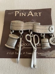 New JJ SEWING Brooch Pin Spoontiques Pin Art