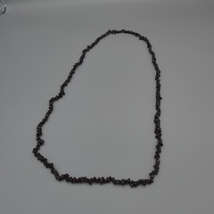 Vintage Purple Garnet Beaded 35″ Necklace Natural Pyrope Almandine Nugget 64g