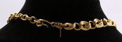 Vintage Monet Double Curb link Gold Tone Necklace