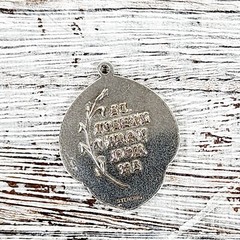 VINTAGE ST JOSEPH RELIGIOUS STERLING SILVER 925 MEDAL PENDANT PRAY LOVE RETRO