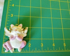 Vintage Amy Lacombe Ceramic Cat Angel Brooch “Angel Face” (173 – 2588)