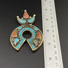 Old Ethnic Unique Horseshoe Design Tibetan Handmade Outstanding Beautful Pendant