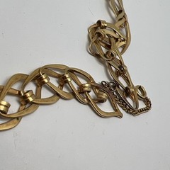 Vintage Signed MMA Gold Tone Chain 16.5” Necklace (8317)