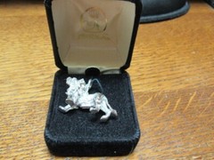 Vintage House of Nikolas Sterling 3 D Lion Pendant Charm in Box