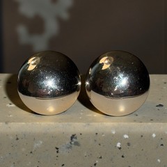 Vintage Silver Tone Dante Cufflinks Dome Round Classic Formal Suit Bullet Back