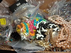 vintage costume jewelry lot 5+ POUNDS Useable Gallon Bag Full #3
