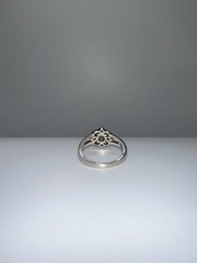 Vintage Periodt Cubic Zirconia Sterling Silver Ring