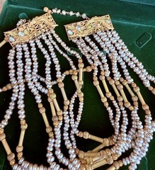 Vintage Miriam Haskell Baroque Pearl Multi-Strand Necklace (c. 1940s–1950s)