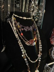 Vtg 90s-Now Chunky Jewelry Lot Boho Curated Stone Bead Labels 50pc Wear