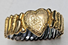 Vintage 1/20 12k GF Sweetheart Expansion Bracelet In Original Box