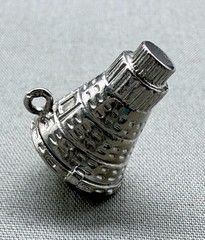 Vintage Sterling Silver Mercury Space Capsule Charm NASA Astronaut Opens 3D