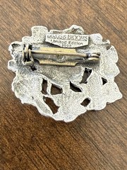 Vintage Birds & BloomsLimited Edition Pewter Brooch Pins Butterfly Birdhouse Set
