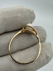 Antique 14k Gold Natural Pearl Diamond Ring Size 9.75