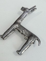 Vintage Alva Studio Silver Plated Pewter Llama Brooch Alpaca Pin Brooch
