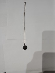 Vtg Heart Locket Pendant & Chain 17″ 925 Silver