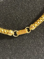 Coro Vintage Gold Tone Rolled Mesh 15 Inch Chain Retro Glamorous Look
