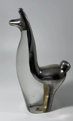 Glass Llama Figurine Sterling Inlay Animal Fine 925 Peru 6