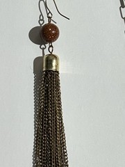 1960’s Boho Chic style Red Jasper Necklace & Earrings Retro Vintage