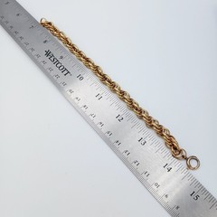 Vintage ~ B.A. Ballou 12K Gold Filled Chunky Curb Link Bracelet ~ 7.5″