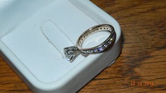SALE 14k YG 2.27 tcw Diamond Solitaire Eternity Band Ring–sz 5¼ – SI2-I/J color
