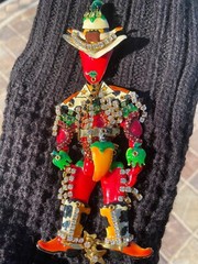 RARE Lunch At The Ritz Collectible Brooch Pendant Billy The Chili Western