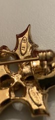 New -AVON Christmas Holly Tree Signed NINA RICCI Brooch 1.5 In