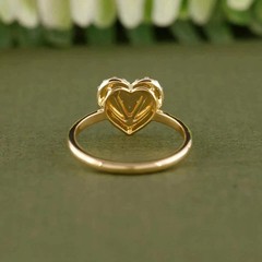 2Ct Round Cut Lab Created Diamond Women’s Wedding Ring 14k Yellow Gold Plated