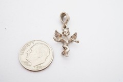 Vintage Sterling Silver 925 Angel Pendant