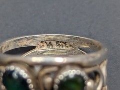Vintage Wheeler Manufacturer Sterling Silver Abalone Ring Size 5.25