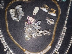 High End Vintage Jewelry Lot Eisenberg Austria Juliana KJL Weiss Sterling Silver