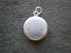 Mother of Pearl Sliding Vintage Sterling Silver Locket Charm Pendant 4.4g