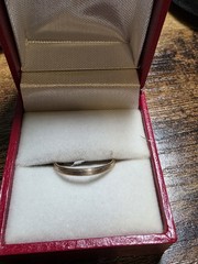 Vintage 14K Yellow Gold Bristol Grooved Eternity Band Wedding Band Ring Size 7.5