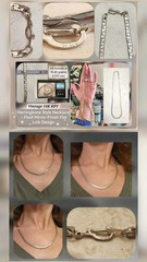 Vintage Herringbone 18″ Chain Necklace 15.4 Grams 14KGP White Gold Plated 3.17mm