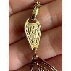 Wild Bryde Field Guide Song Bird Watcher Necklace Gold Tone Rare Vintage 25″