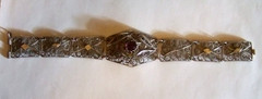 Silver Filigree Bracelet Elegant Estate Jewelry Vintage Style Seven Inches