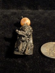 Antique Silver 800-900 Immortal Chinese Pendant!