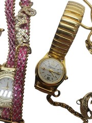 Lot Vintage & New Custom Jewelry Watches Anna Klein Gold Filled Chains