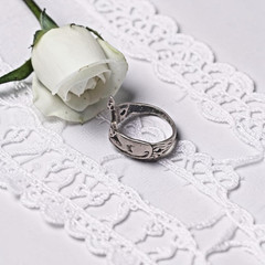 Vintage Etched 2 Cats 925 Sterling Silver Band Ring, size 5.25